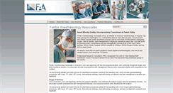 Desktop Screenshot of fairfaxanesthesia.com