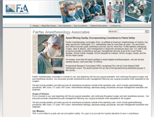 Tablet Screenshot of fairfaxanesthesia.com